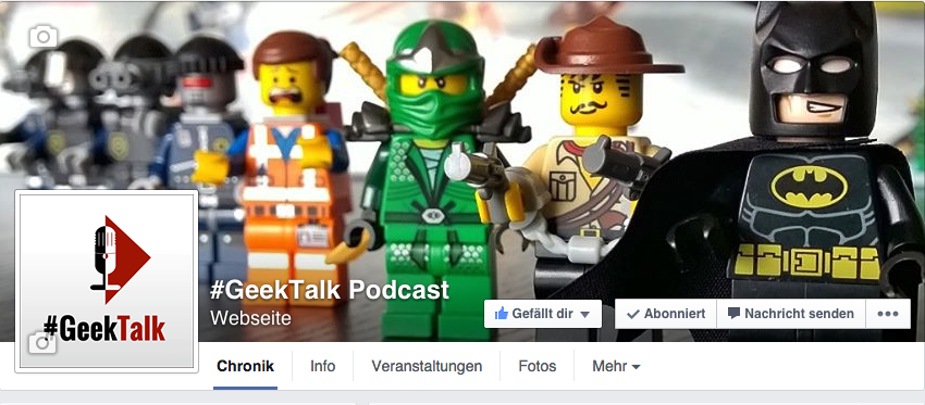 Facebook - Social Media Kanäle vom #GeekTalk Podcast